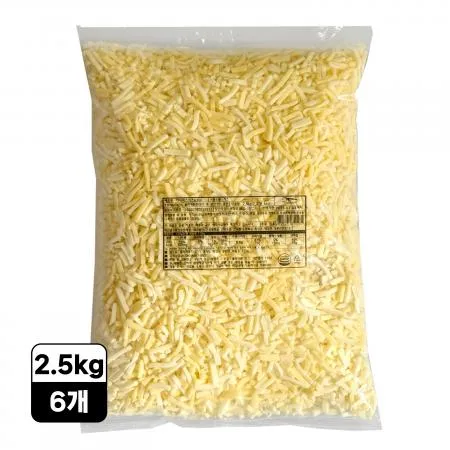 [6개] 이너피스 K100 모짜렐라피자치즈2.5kg냉장