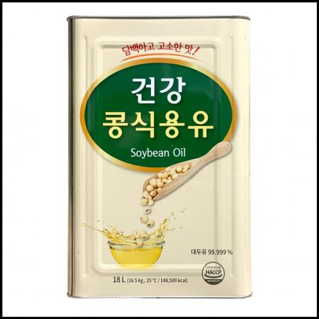 건강 대두유 18L 말통 업소용기름 식당용 대용량 식용유