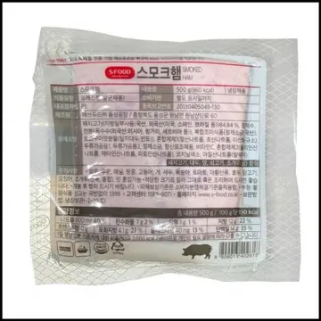 에쓰푸드 에스푸드 스모크햄슬라이스햄 500g 냉장 샌드위치햄