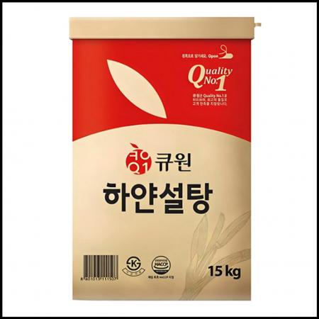 큐원 하얀설탕 15kg 과일청 베이킹재료 각종요리 활용 업소용 대용량