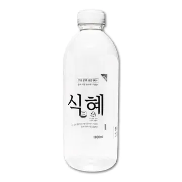 식혜 라벨 페트병 1000ml 38파이 1개 흰색캡