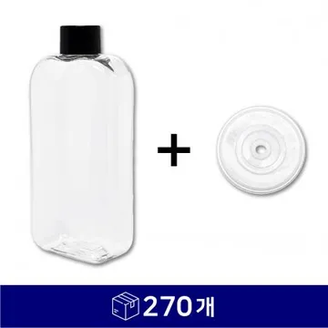 밀크티 페트병 250ml 24파이+스킨 속뚜껑 270개 검정캡