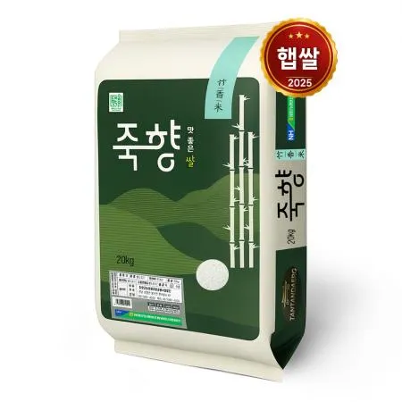 25년산 햅쌀 담양군농협 죽향쌀 20kg/ 당일도정 상등급 담양쌀 