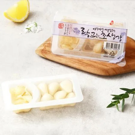 아삭아삭 락교와 초생강 60g 72개 주비푸드