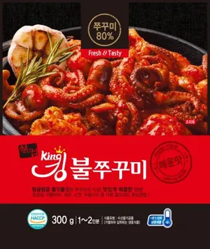 웰컴 킹불쭈꾸미 양념 쭈꾸미볶음 300g 캠핑 밀키트 30팩 1box
