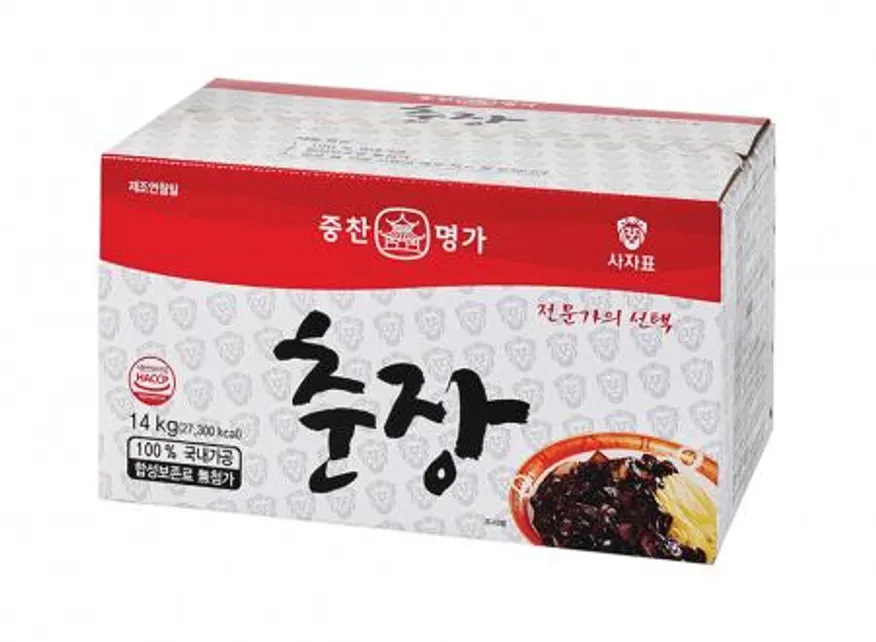 중찬명가 사자표 춘장 14키로 중식당 말통 춘장 업소용 춘장 대용량 1박스 이미지