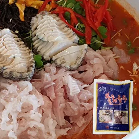 포항 물회맛집 육수 과일넣은 소스 300g 10팩 김치말이 국수 냉면 이미지