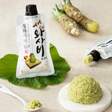 자연에서 갈아만든 생와사비 75g 24개 주비푸드