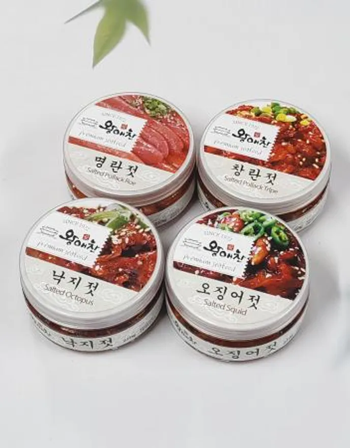 왕애찬 저염식 밥도둑 오징어젓갈 250g+250g 이미지