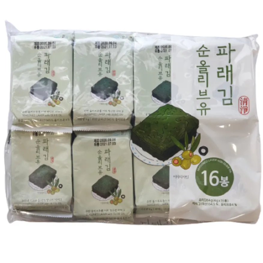 위드김 순올리브유 파래김 4g x 16봉 (총16개입) 이미지