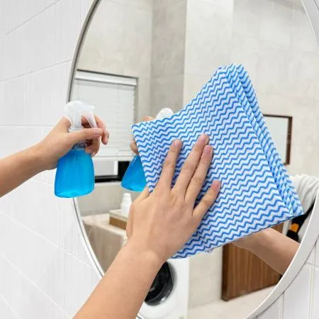  (색상랜덤)빨아쓰는 일회용 행주 분홍/파랑 이미지