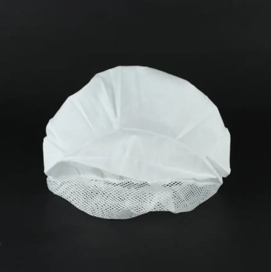 조리모 주방 위생모 백색 반망 10개 이미지