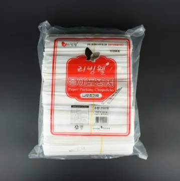백양목 나무젓가락 개별종이포장 250개입