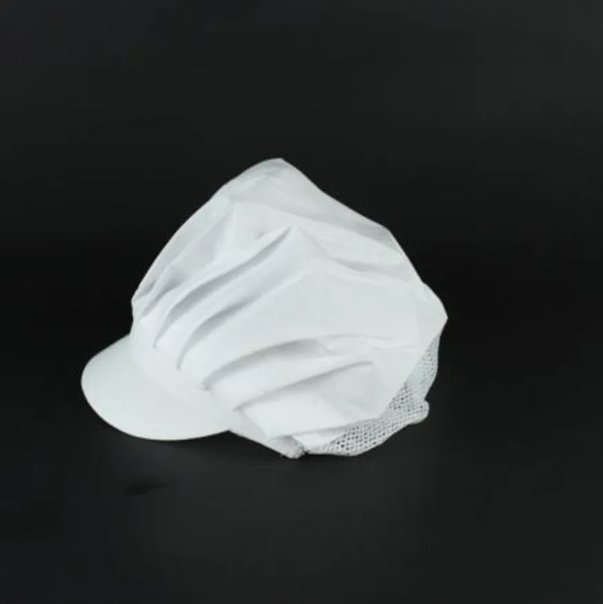 조리모 주방 위생모 백색 반망 10개 이미지