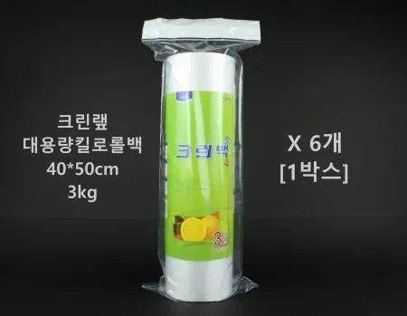 [6개] 크린랲 대용량 킬로롤백 3kg 특특대 [1박스]