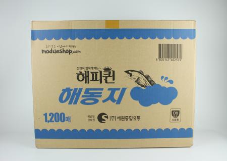 [BOX] 해피퀸 해동지 1200매 [100매 x 12속]