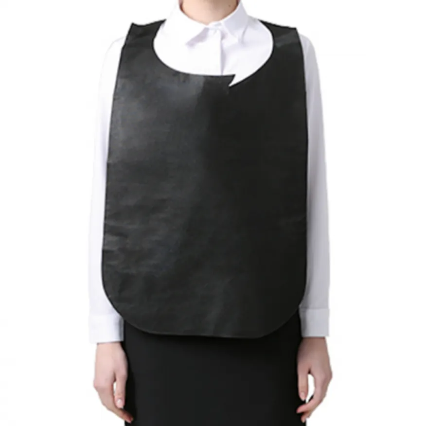 부직포 일회용 앞치마 블랙 100매 이미지