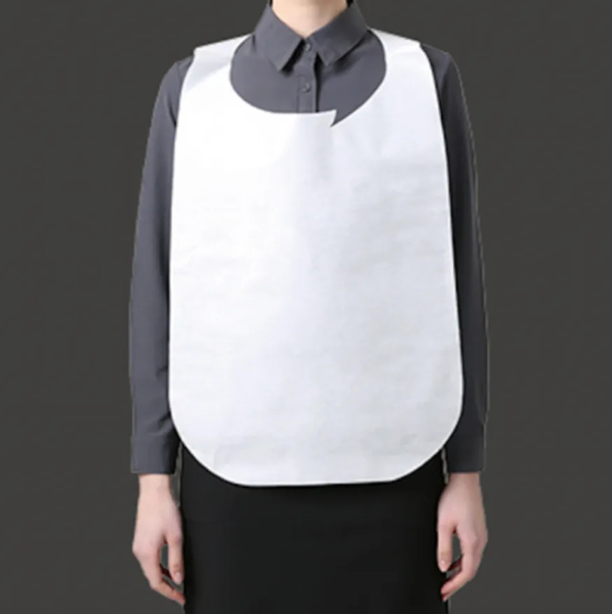 부직포 일회용 앞치마 흰색 100매 업소용 이미지