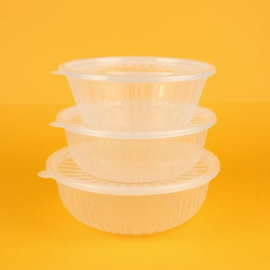배달용 사출 냉면용기 중 1300ml 200개입 이미지