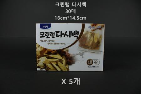 [5개] 크린랲 다시백 육수백-대 30개입