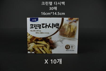 [10개] 크린랲 다시백 육수백-대 30개입
