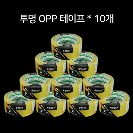 [10개] 금성 OPP 아크릴 투명 박스테이프 48mm*78m