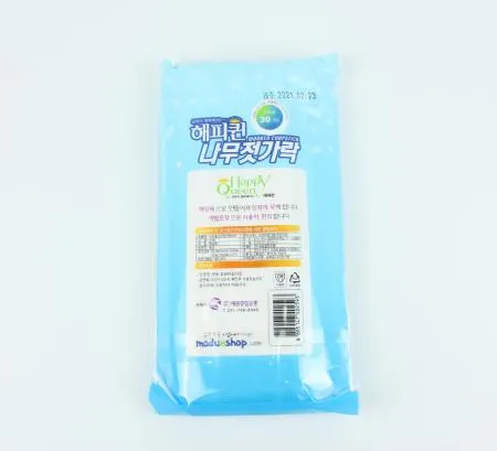 [1개] 해피퀸 나무젓가락 개별종이포장 30개입 고급형 이미지