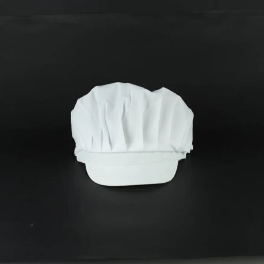 조리모 주방 위생모 백색 반망 10개 이미지