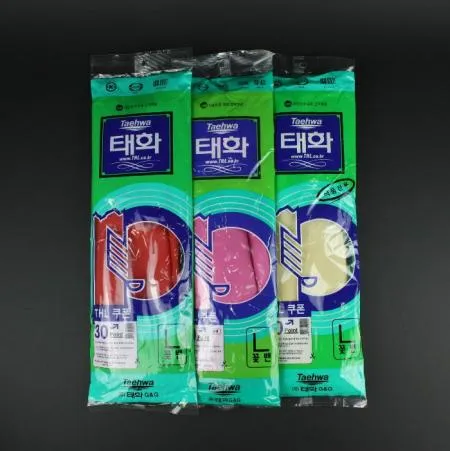 [1개] 태화 고무장갑 꽃밴 L 대 핑크 이미지