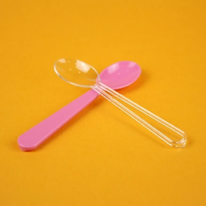 업소용 아이스크림 스푼 10000개입 투명 이미지