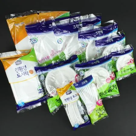 [100개] 크린랲 친환경 접시 23cm 10개입 [1박스] 이미지