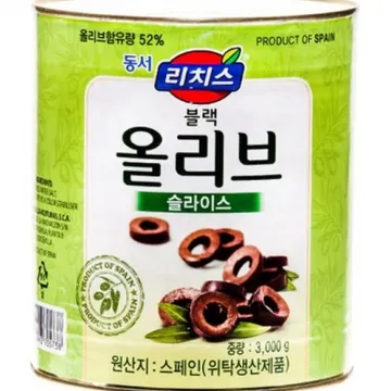 통조림(리치스_블랙올리브_슬라이스)3kg