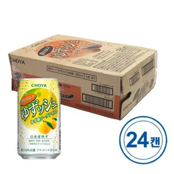 초야 CHOYA 논알콜 요와나이 유즈슈 350ml x 24개 (박스)