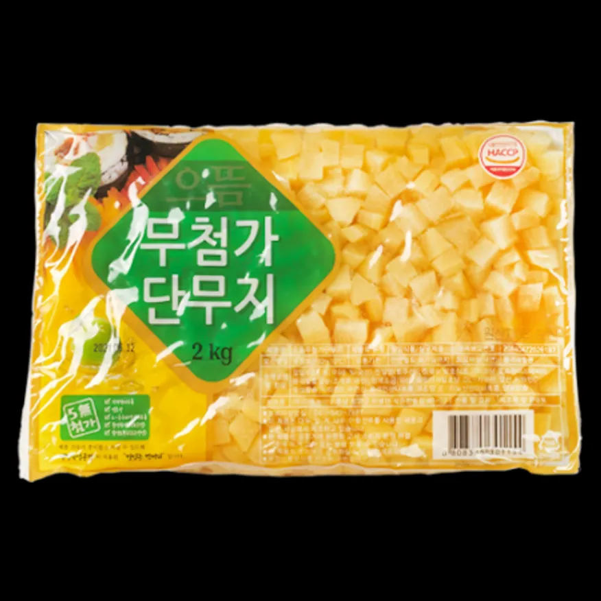 으뜸 무첨가깍뚝 2kg(5무첨가, 진공) 5팩(1박스) 으뜸 농산 으뜸엘엔에스 으뜸에프에스 이미지