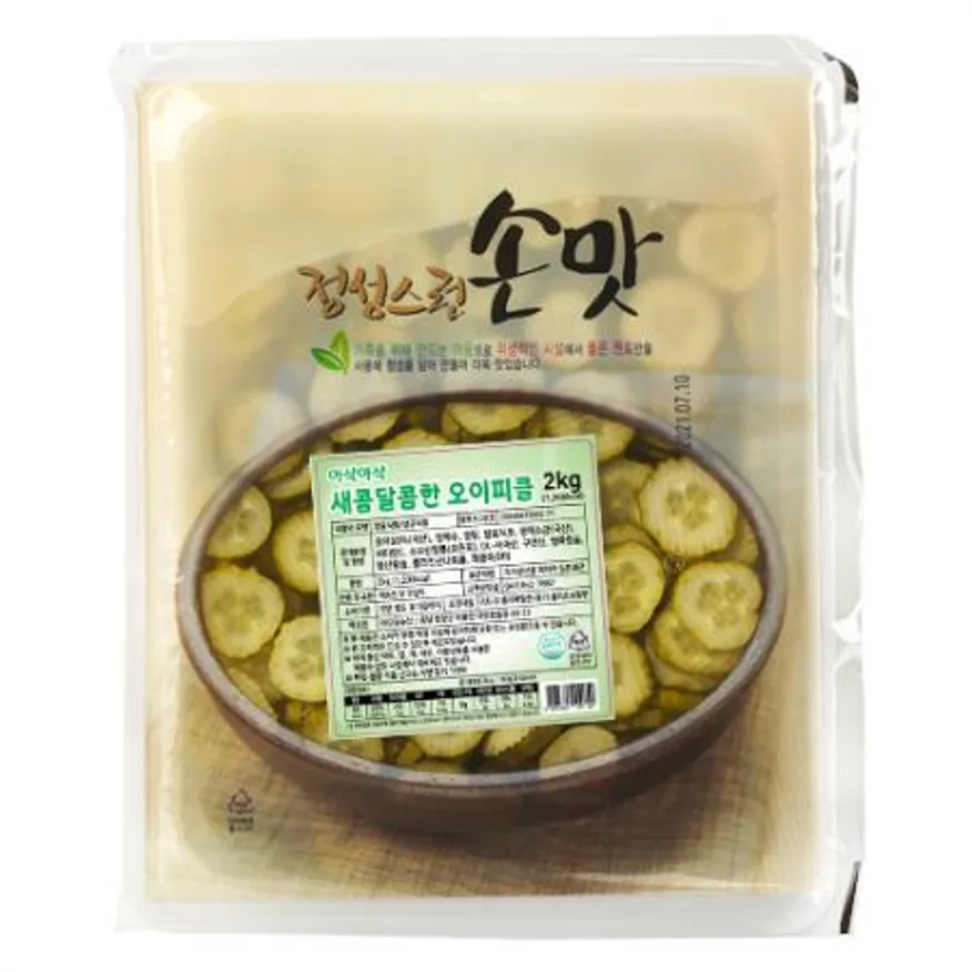 으뜸 오이피클 2kg(생오이피클) 4팩(1박스) 으뜸 농산 으뜸엘엔에스 으뜸에프에스 이미지
