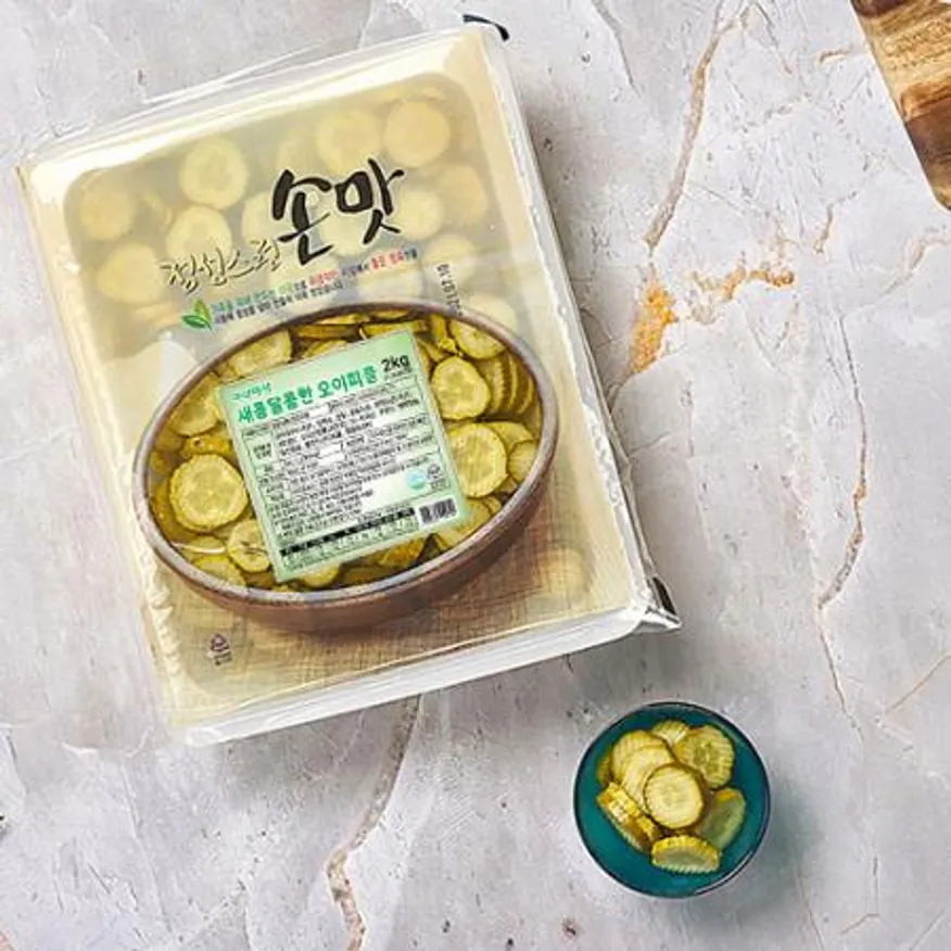 으뜸 오이피클 2kg(생오이피클) 4팩(1박스) 으뜸 농산 으뜸엘엔에스 으뜸에프에스 이미지