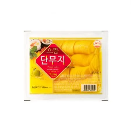 으뜸 슬라이스 단무지 2.8kg(두께 얇은 반달단무지) 4팩(1박스)으뜸엘엔에스 으뜸농산 으뜸에프에스 이미지