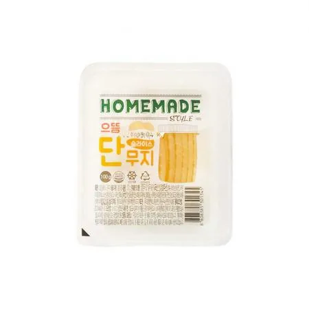 으뜸 슬라이스 단무지 100g 40팩(1박스)으뜸엘엔에스 으뜸농산 으뜸에프에스 이미지