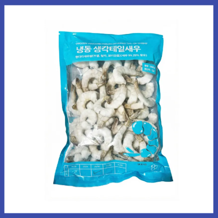 ★흰다리 새우 26/30 900g 11팩 인도,중국,베트남 탈각 PDTO 피디티오 감바스 파스타 짬뽕 피자 낙곱새 깐쇼 떡볶이 이미지