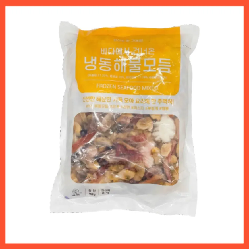 해물모듬 700g 15팩 중국산 해물믹스 해물모둠 해물파전 이미지