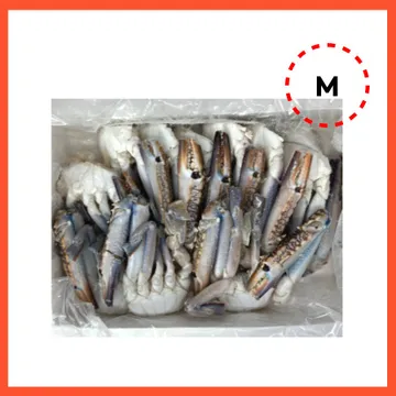 냉동 절단꽃게 M 500g 17팩 바레인