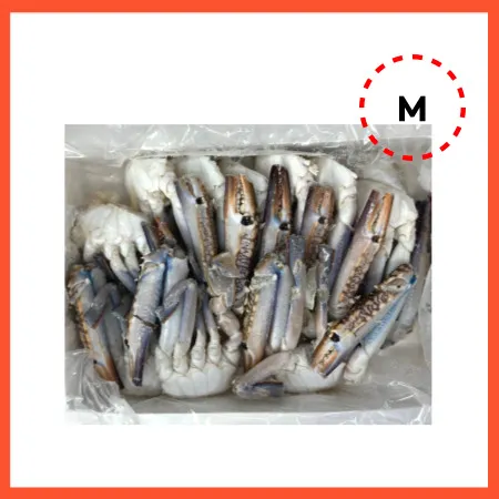 냉동 절단꽃게 M 500g 17팩 바레인 