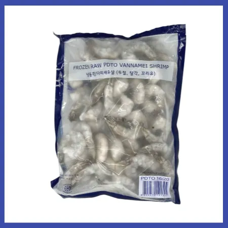 16/20 냉동 흰다리새우 [베트남] 900g 16팩 탈각새우 피디티오 칵테일새우 감바스 파스타 튀김
