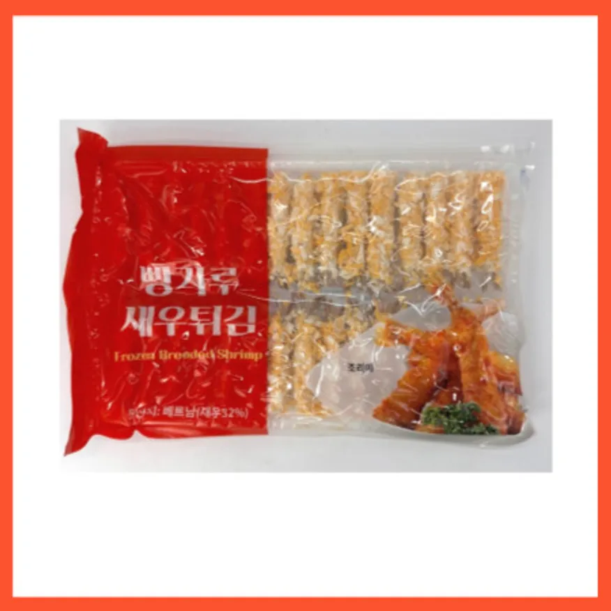 냉동 빵가루새우 헤드레스 360g (12g*30미) 18팩 베트남 튀김새우 새우튀김 이미지