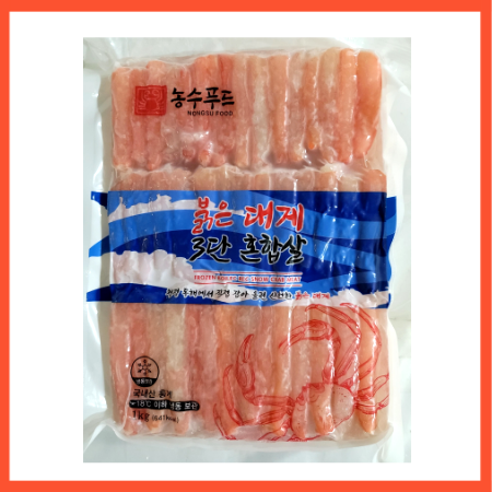 냉동 붉은대게살 LF3단 16팩 1Kg(700g) 파지 혼합살 국내산 홍게살