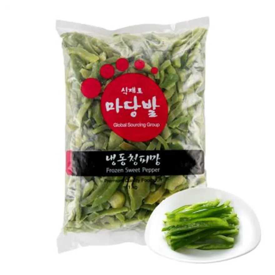 냉동청피망 슬라이스(1kgX10입) 이미지