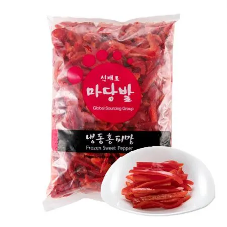 냉동홍피망 슬라이스 ( 1kgX10입)