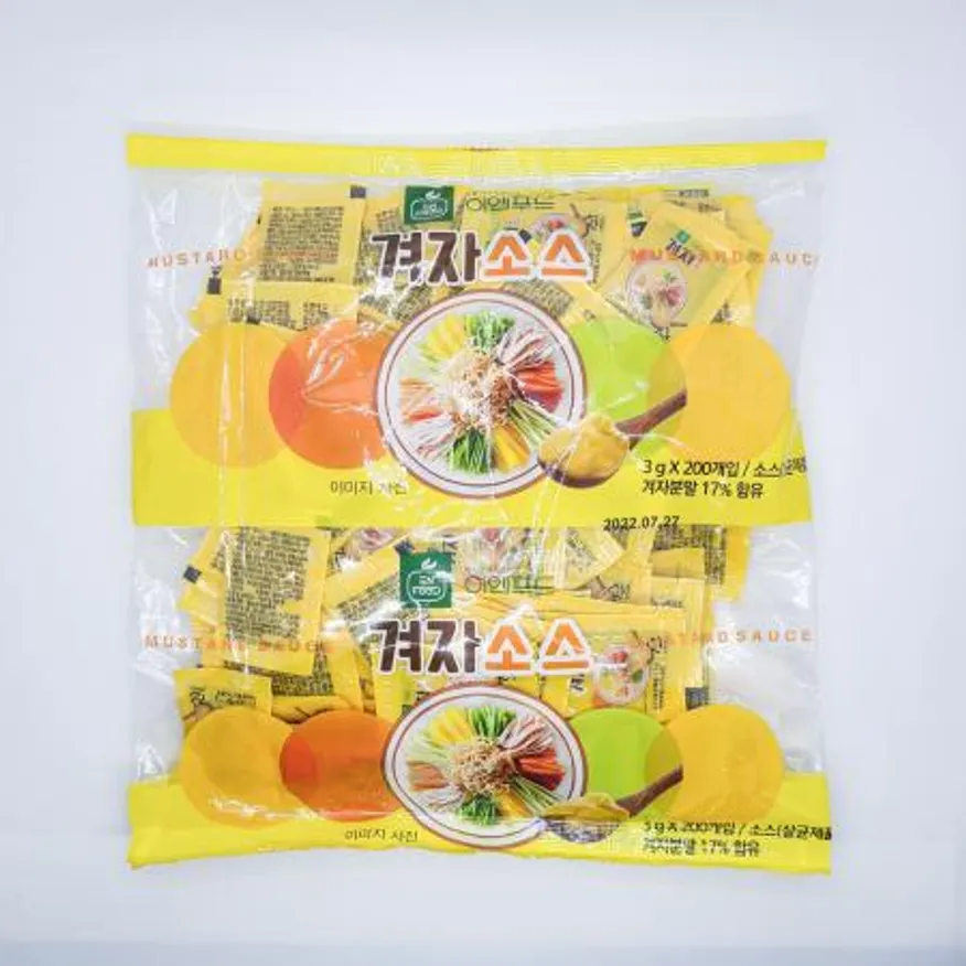 일회용 겨자 소스 3g x 200봉 냉면용 배달용 포장용 이미지