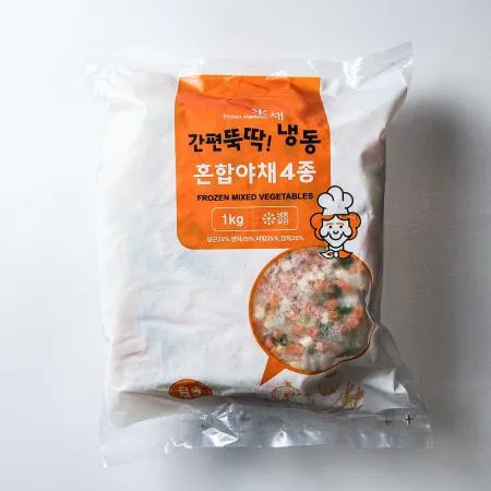 농우 냉동 혼합야채4종 볶음밥용 1박스 1kgX10입