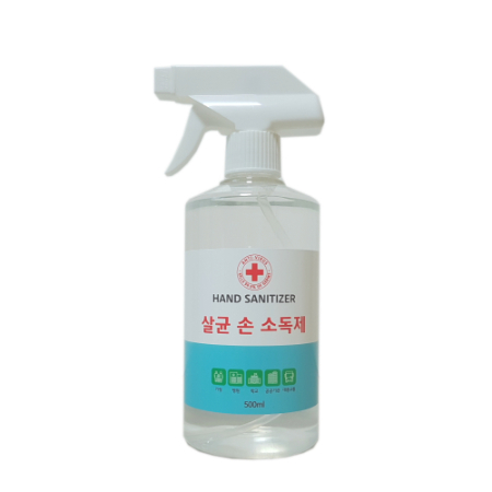 액체 액상 뿌리는 손소독제 에탄올 액체형 500ml 20개 구성